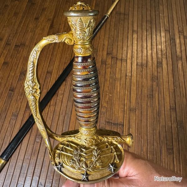 SUPERBE PE 1817 A CISELURES DE GENERAL DE DIVISION 3 TOILES ARGENT