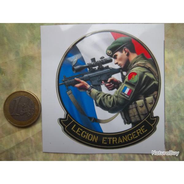 autocollant militaire r�sistant et imperm�able l�gion �trang�re insigne