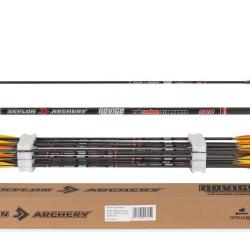 Flèche en carbone Skylon Novice ID4.2 avec plumes de 3 pouces 1300 70 gr point 28"/3"