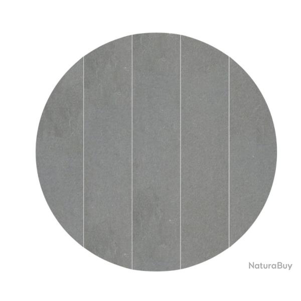 Tapis de sol rond gris clair �610 cm en tissu non tiss� - Protection �l�gante pour piscine ext�rieur