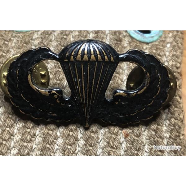 Original US Army Paratrooper Jump Wings Badge SIMCO GI BREVET PARA US VIETNAM