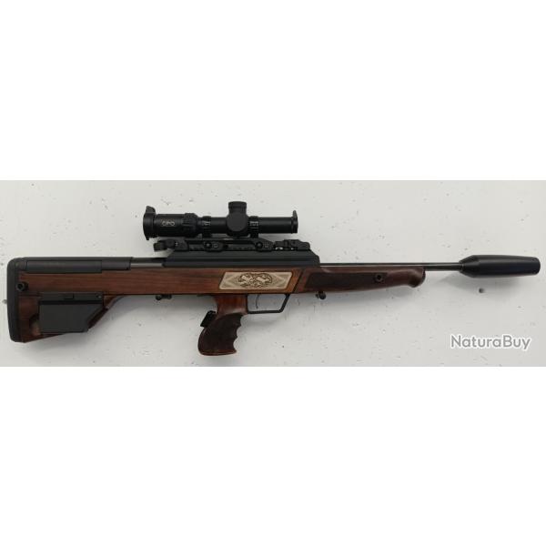 Carabine Sommer et Ockenfu� "Shorty" avec canons filet� cal. 30.06 et mod�rateur F&D (sans lunette)