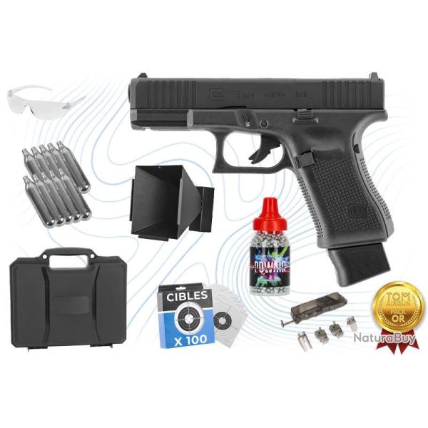 Pack Or Pistolet Glock 19 Gen 5 MOS CO2 4.5mm BBs Umarex
