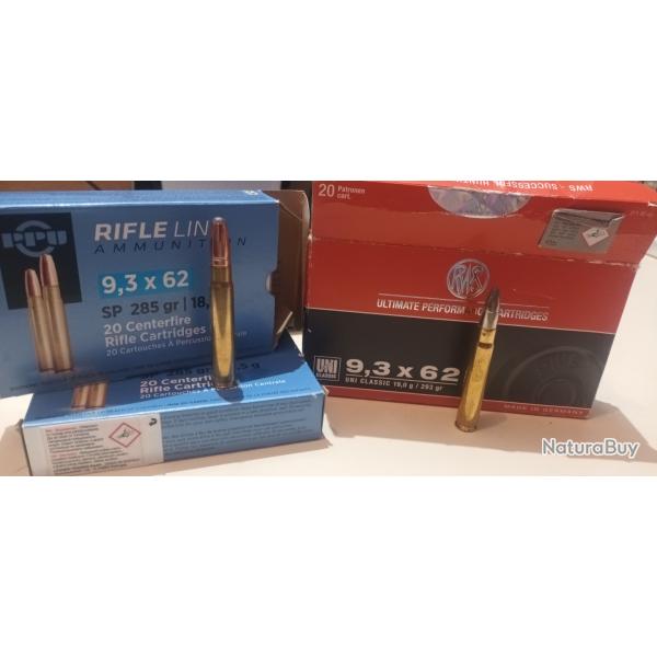 lot de balles cal 9.2x62