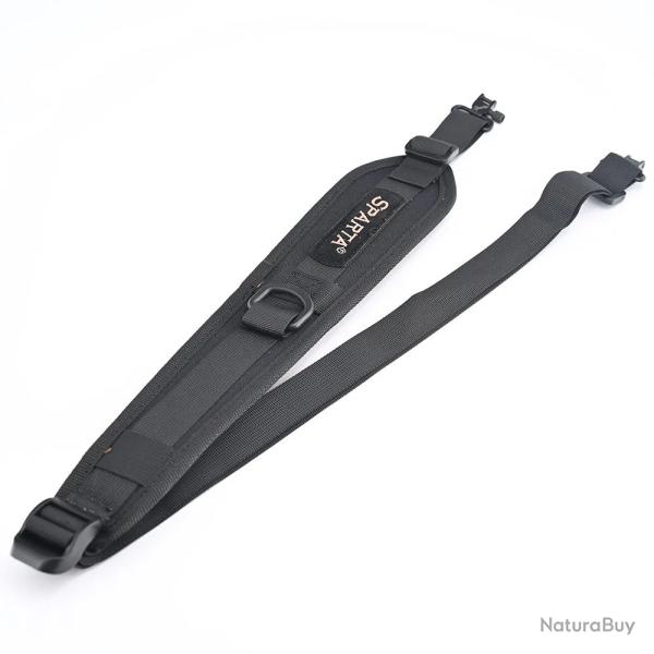 Sangle D�tachable Rapide  Pivots R�glable Silencieuse et Robuste pour Chasse  avec emerillons Noir