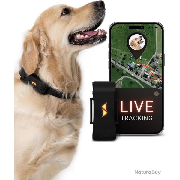 GPS pour Chien - Alarme de Fugue + Suivi en Direct - Mode d'�conomie de Batterie pr�s de routeur