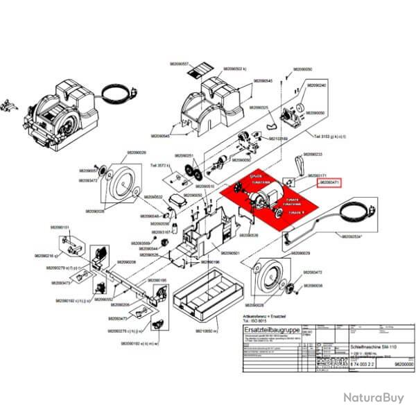 9 8209 3471 Moteur pour SM-110/SM-111