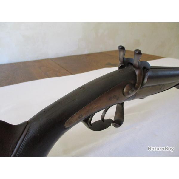 Magnifique Fusil Juxtapos� cal 20 � broches artisanal