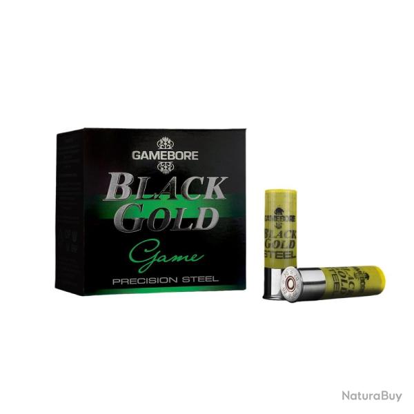 CARTOUCHES GAMEBORE BLACK GOLD GAME STEEL 20/70 20G BIO WAD