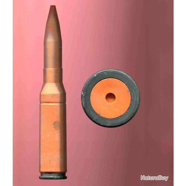 25x135 GAU Franc- inerte de manipulation - coprs plastique orange - culot acier