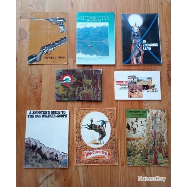 Catalogues anciens armes de chasse ann�es 1970-1980 remington, winchester, weather ...