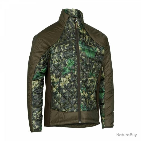 Veste matelass�e Deerhunter Cumberland Quilted Jacket, bicolore verte.