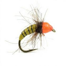 Mouche DEVAUX Nymphe bille tungst&egrave;ne JBNT 7 H14