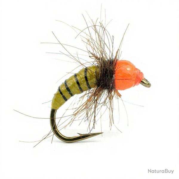 Mouche DEVAUX Nymphe bille tungst�ne JBNT 7 H14