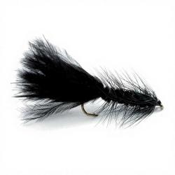Mouche FMF Wooly buggers black plomb&eacute;e 1707 H10