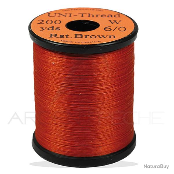 Fils de montage Uni-thread 6/0 rusty brown