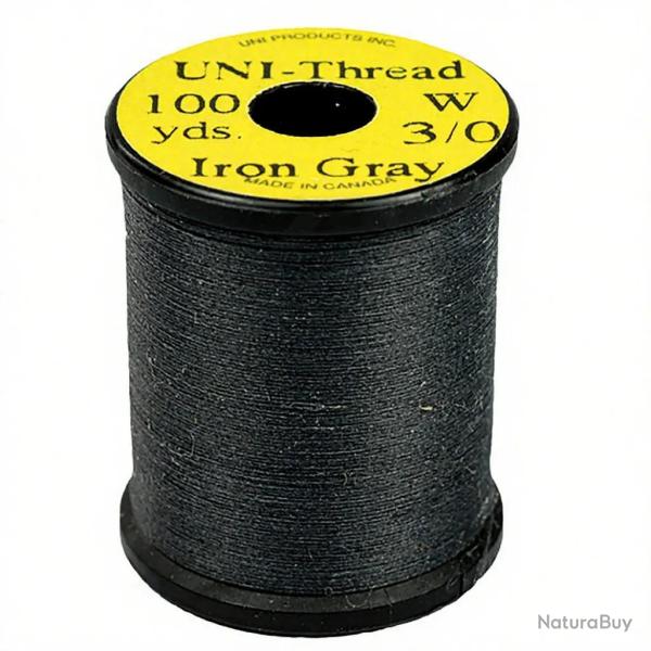 Fils de montage Uni-thread 3/0 gris iron grey