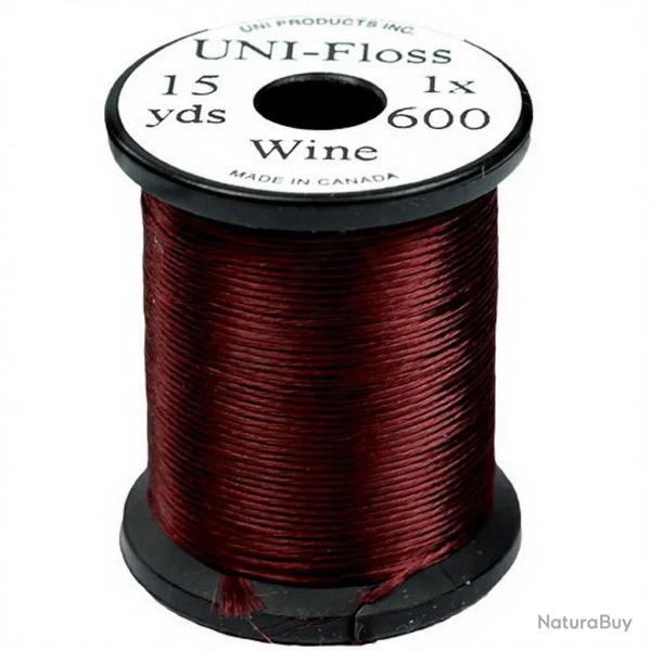 Fils de montage Polyfloss UNI-floss bordeaux