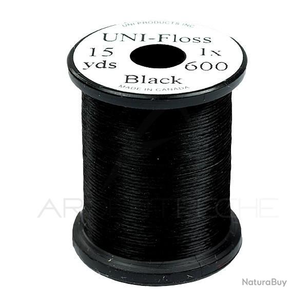 Fils de montage Polyfloss UNI-floss noir