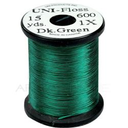 Fils de montage Polyfloss UNI-floss vert fonc&eacute;