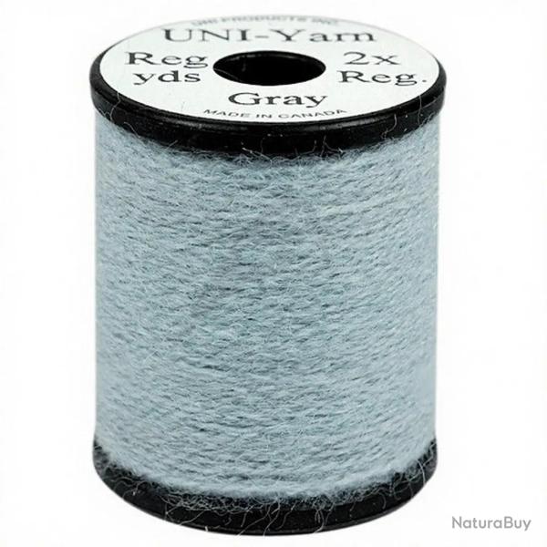Uni yarn gris clair