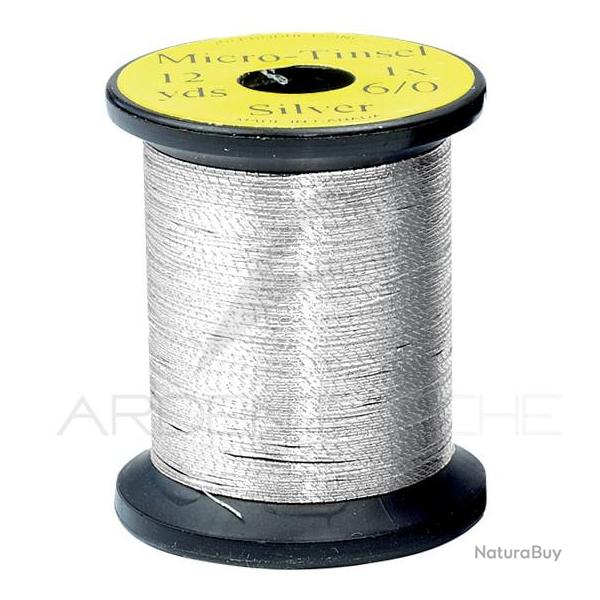 Tinsel Uni-thread Micro tinsel 6/0 argent