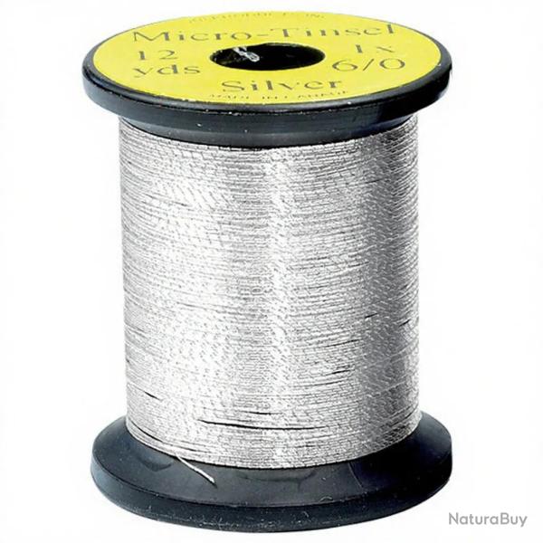 Tinsel Uni-thread Micro tinsel 6/0 argent
