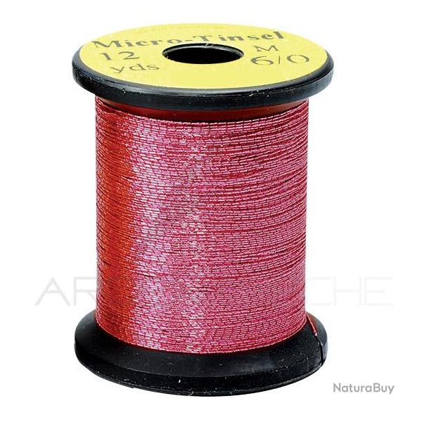 Tinsel Uni-thread Micro tinsel 6/0 rouge