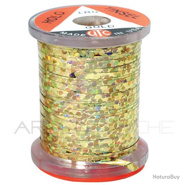 Tinsel holographique or large