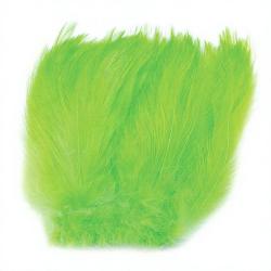 Grand hackle de coq fluo chartreuse