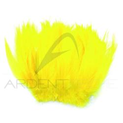 Grand hackle de coq fluo jaune