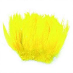 Grand hackle de coq fluo jaune