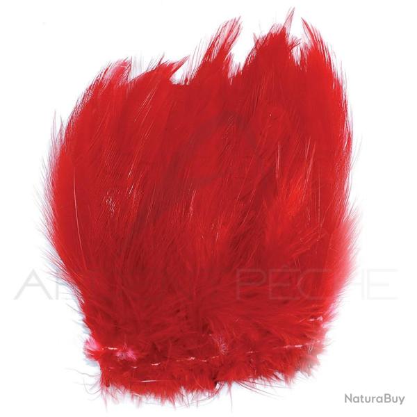 Grand hackle de coq rouge