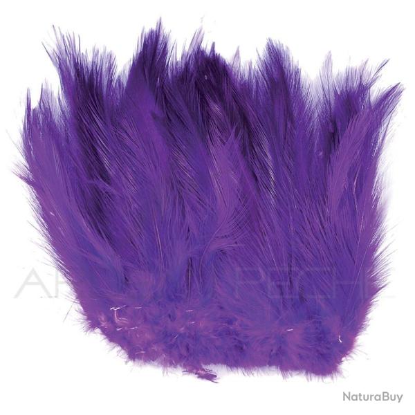 Grand hackle de coq violet