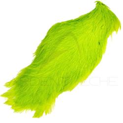 Cou de coq teint&eacute; ( rooster neck) fluo chartreuse