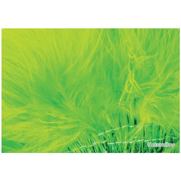 Marabout plumes quill fluo chartreuse 509