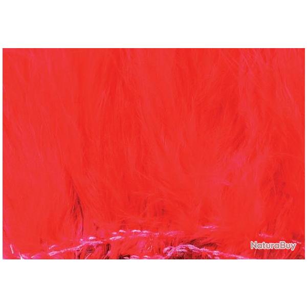 Marabout plumes quill fluo rouge 501