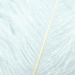 Autruche herls sur tige blanc 10