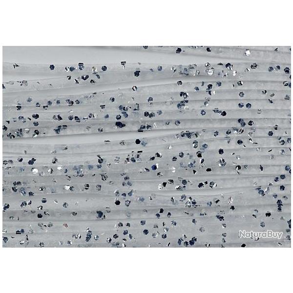 Sililegs transparent paillet argent