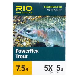 Bas de ligne RIO Powerflex Trout 7&acute;5 (2,30m) 0X