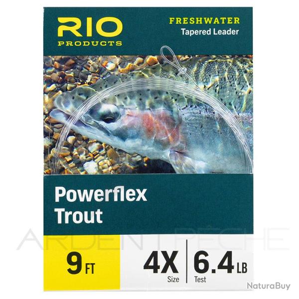 Bas de ligne RIO Powerflex Trout 9� (2,70m) 4X