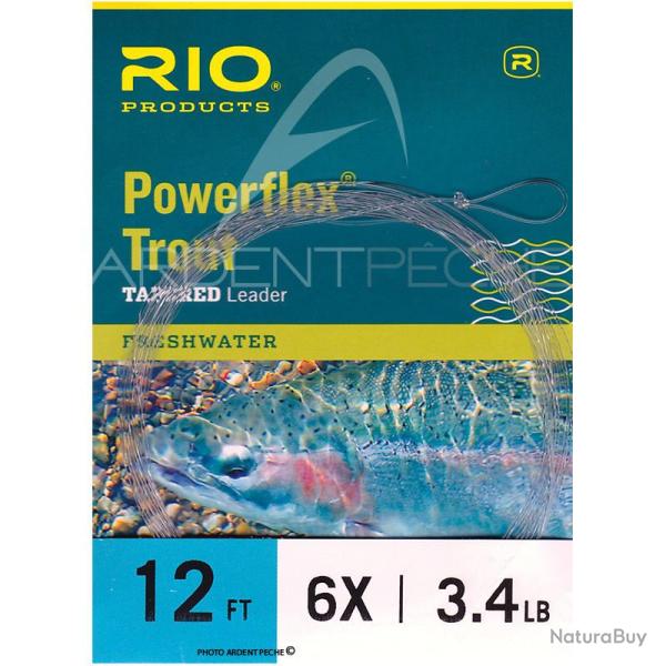 Bas de ligne RIO Powerflex Trout 12� (3,70m) 5X