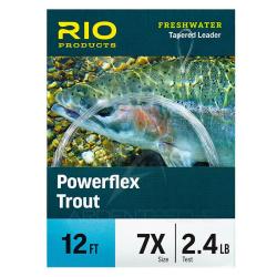 Bas de ligne RIO Powerflex Trout 12&acute; (3,70m) 6X