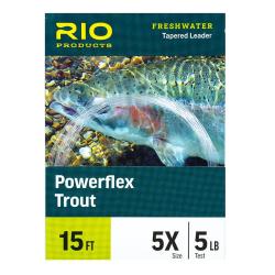Bas de ligne RIO Powerflex Trout 15&acute; (4,60m) 3X