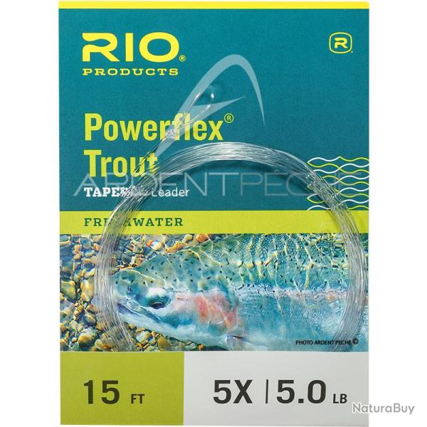 Bas de ligne RIO Powerflex Trout 15� (4,60m) 5X