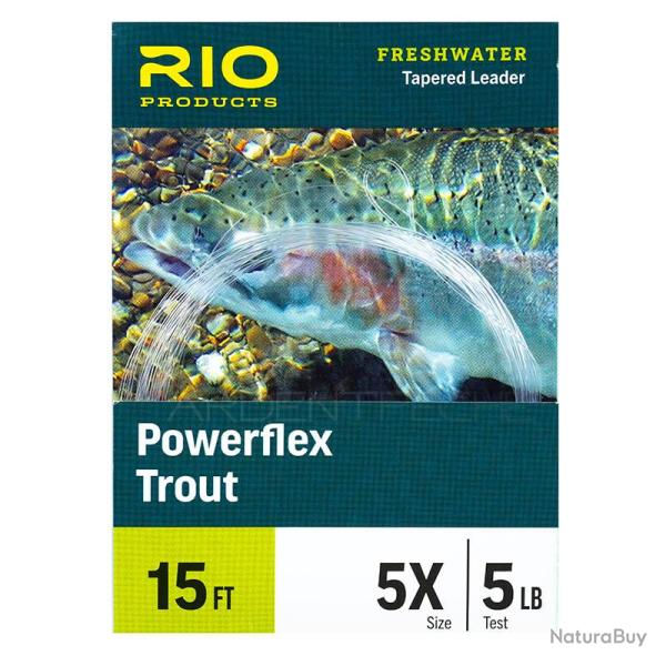 Bas de ligne RIO Powerflex Trout 15� (4,60m) 6X