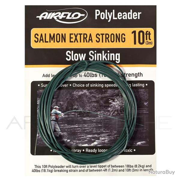 Polyleaders AIRFLO saumon extra fort 3m plongeant extra rapide PESF24-10XS