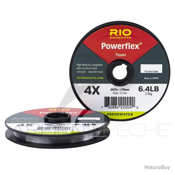 Fils nylon RIO Powerflex (27m) 30 LBS - 0,432 mm