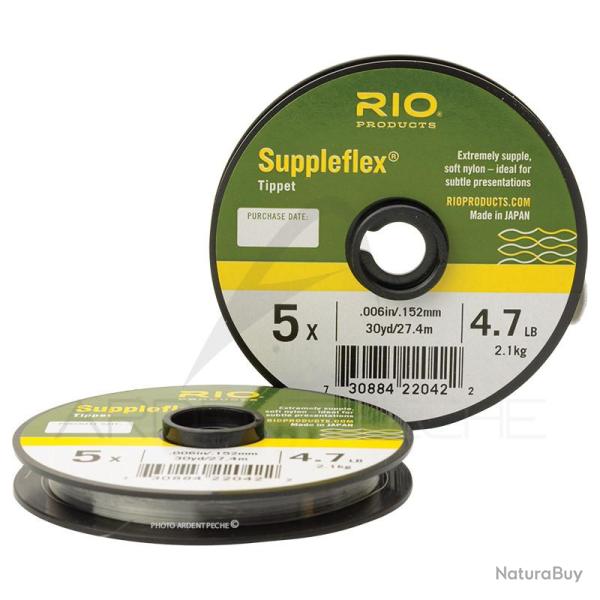Fils nylon RIO Suppleflex (27m) 6X - 0,127 mm