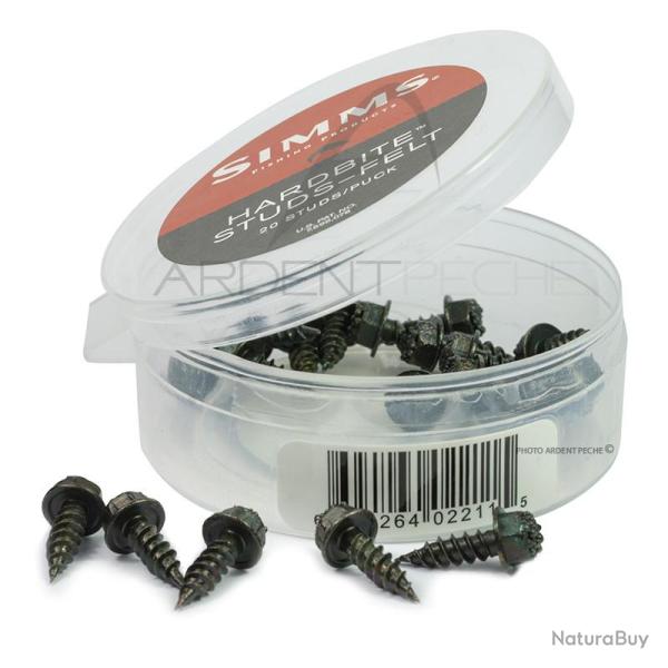 Clous SIMMS Hardbite studs noir semelles feutre x20